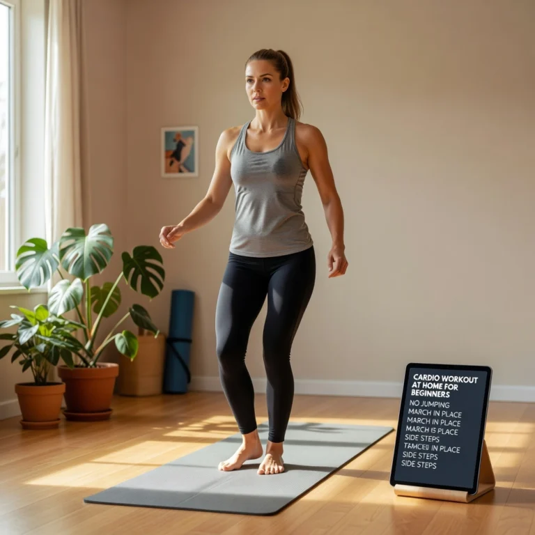 Cardio Workout at Home for Beginners Without Jumping