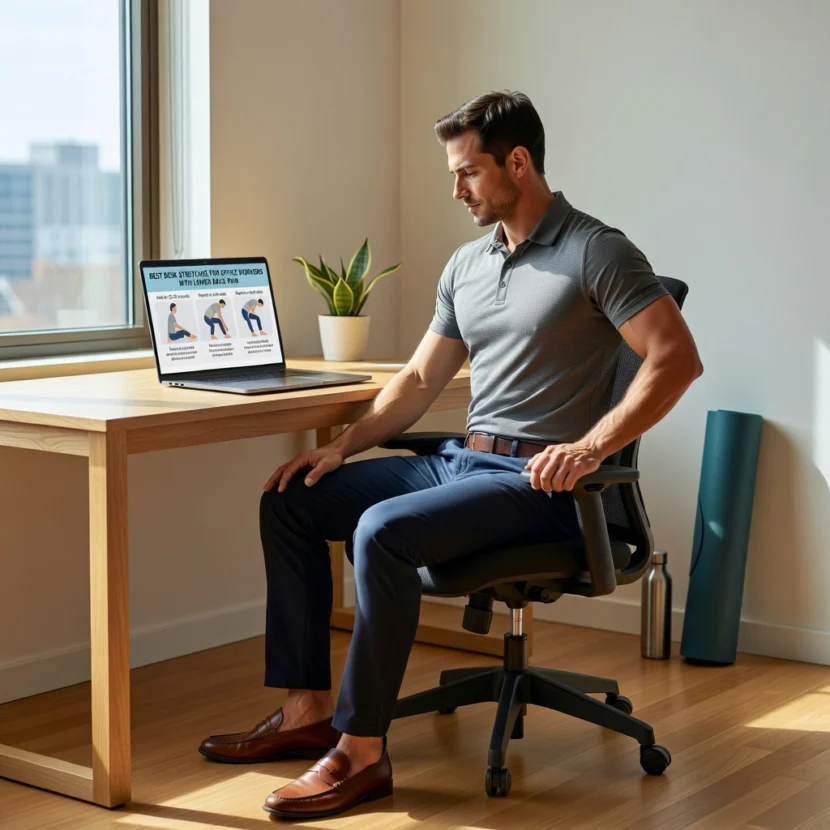 Best Desk Stretches for Office Workers with Lower Back Pain