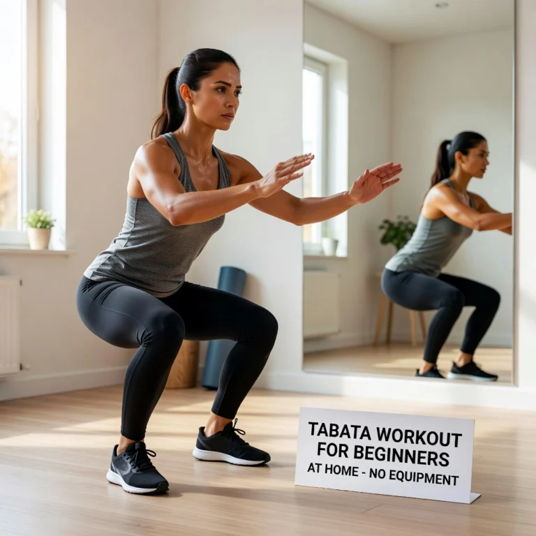 Tabata Workout for Beginners at Home No Equipment