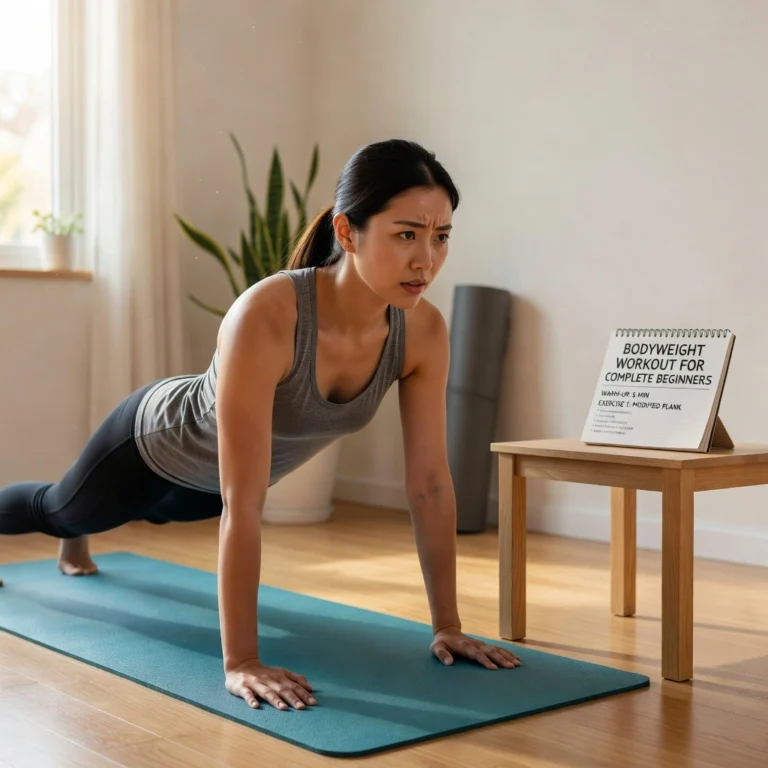 Bodyweight Workout for Complete Beginners at Home