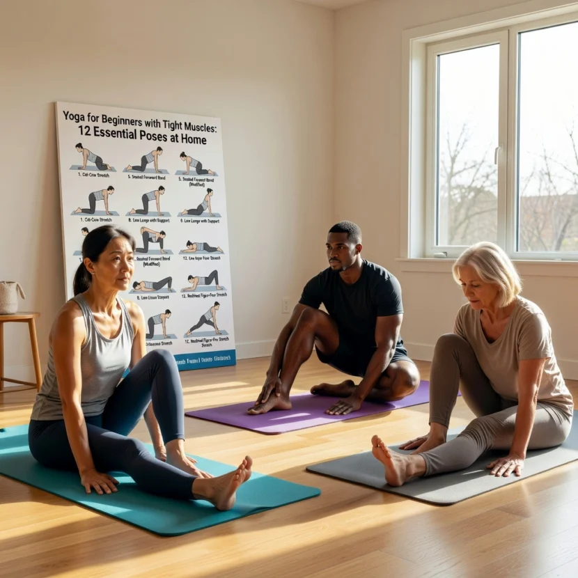 Yoga for Beginners with Tight Muscles 12 Essential Poses at Home