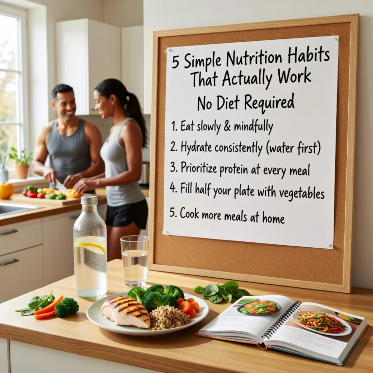 5 Simple Nutrition Habits That Actually Work No Diet Required