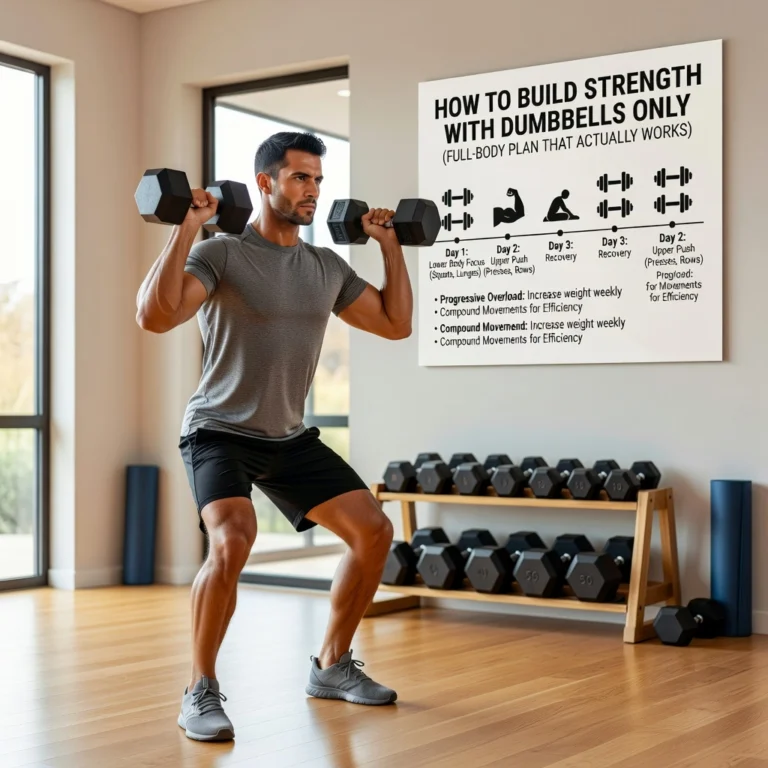 How to Build Strength With Dumbbells Only (Full-Body Plan That Actually Works)