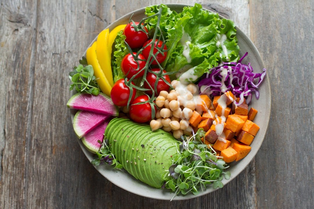 Flat lay of healthy lifestyle items representing daily weight loss habits