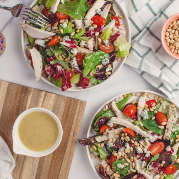 Healthy Fast Food: Best Orders at Every Major Chain Fresh chicken and pine nut salad as a healthy fast food alternative