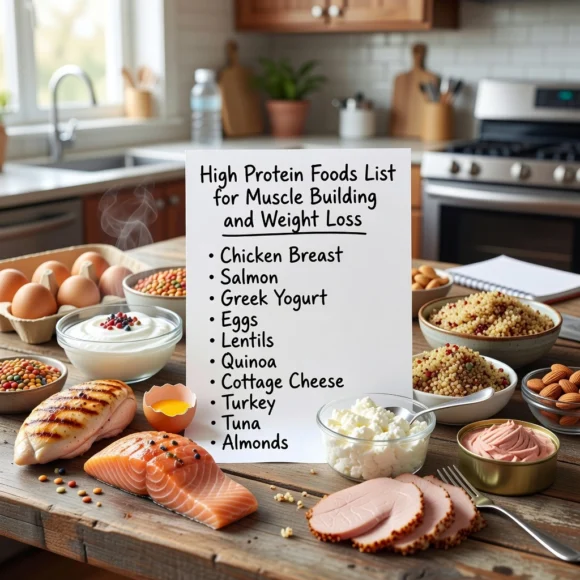 High Protein Foods List for Muscle Building and Weight Loss