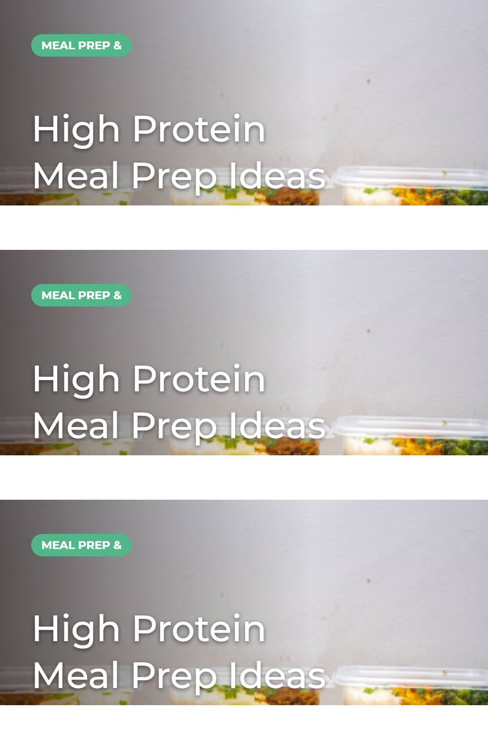 High protein chicken rice bowls for weekly meal prep