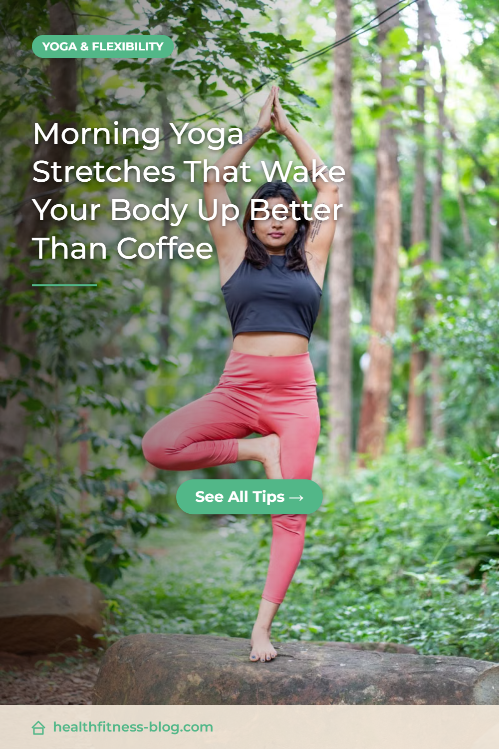 Person doing neck and shoulder yoga stretches in the morning